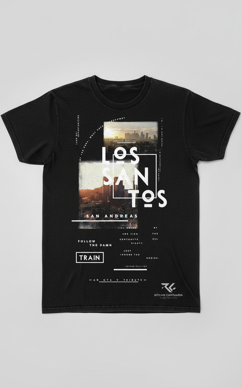 Los Santos San Andreas GTA V Tribute T Shirt Los Santos San Andreas GTA V Tribute T Shirt