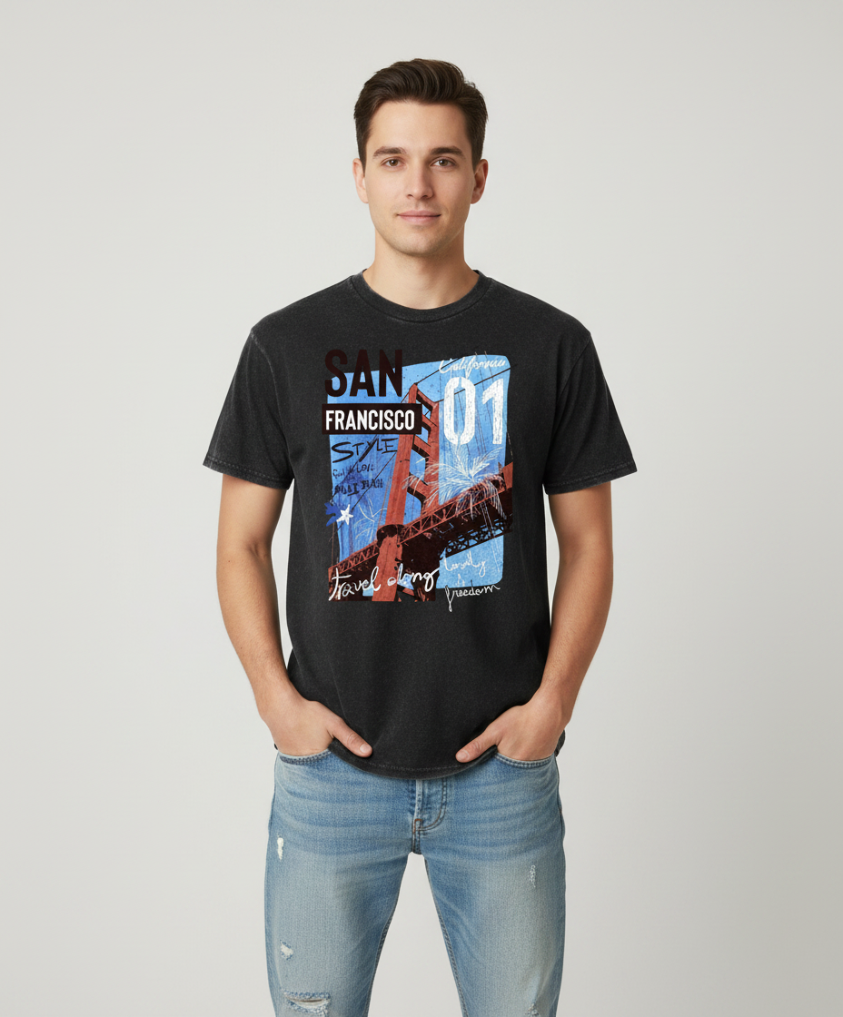 San Francisco Golden Gate Graphic T Shirt 1 San Francisco Golden Gate Graphic T Shirt 1