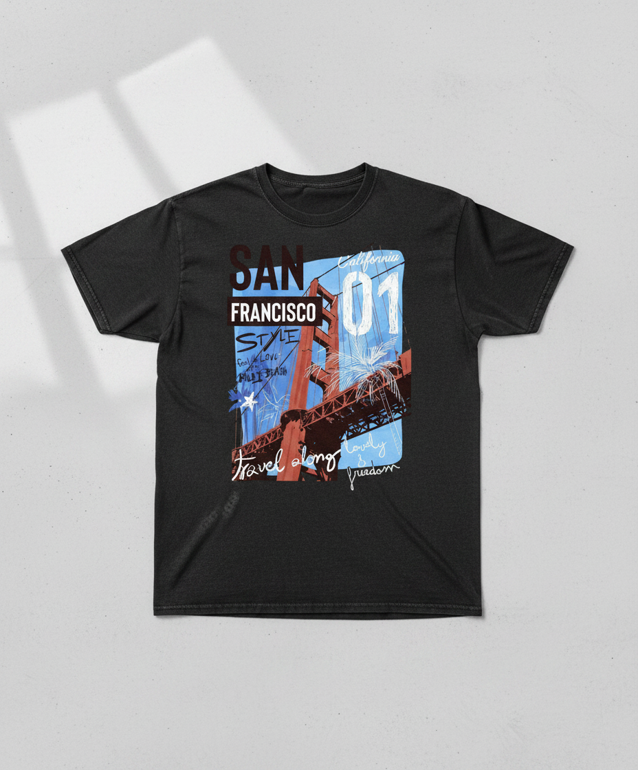 San Francisco Golden Gate Graphic T Shirt San Francisco Golden Gate Graphic T Shirt