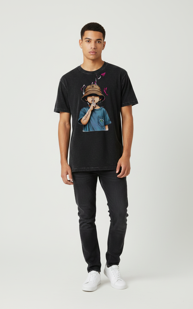 Silent Child Graphic Black T Shirt 1 Silent Child Graphic Black T Shirt 1